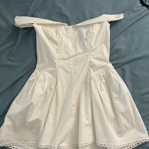 Elegant Off-Shoulder White Dress